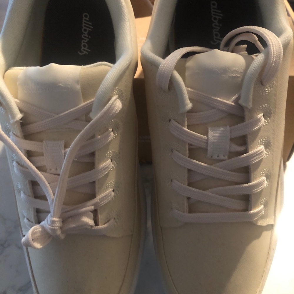 Allbirds Plant Pacer shoes- size 10 Natural White/Cream (Blizzard) NIB